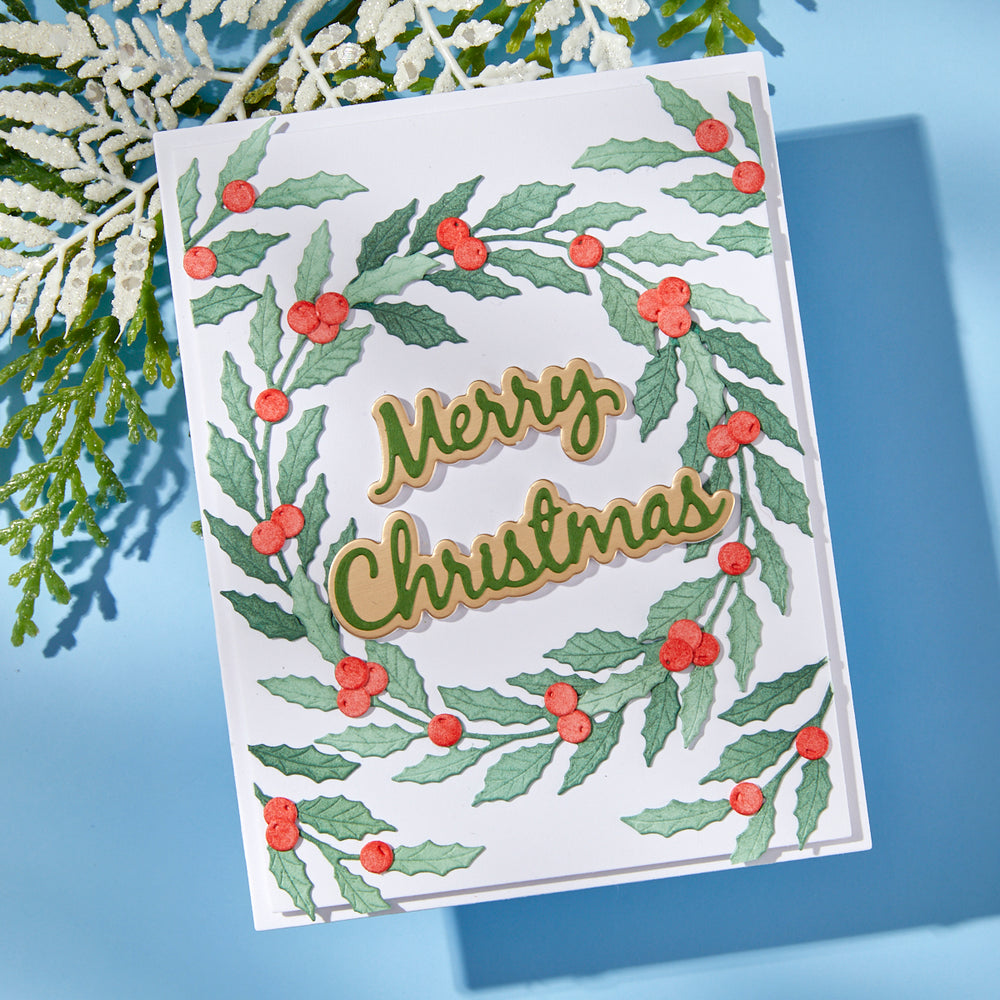 Seasonal Wreath Foliage Etched Dies by Suzanne Hue