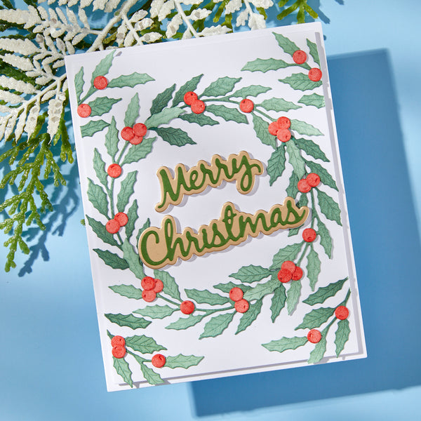 Seasonal Wreath Foliage Etched Dies by Suzanne Hue