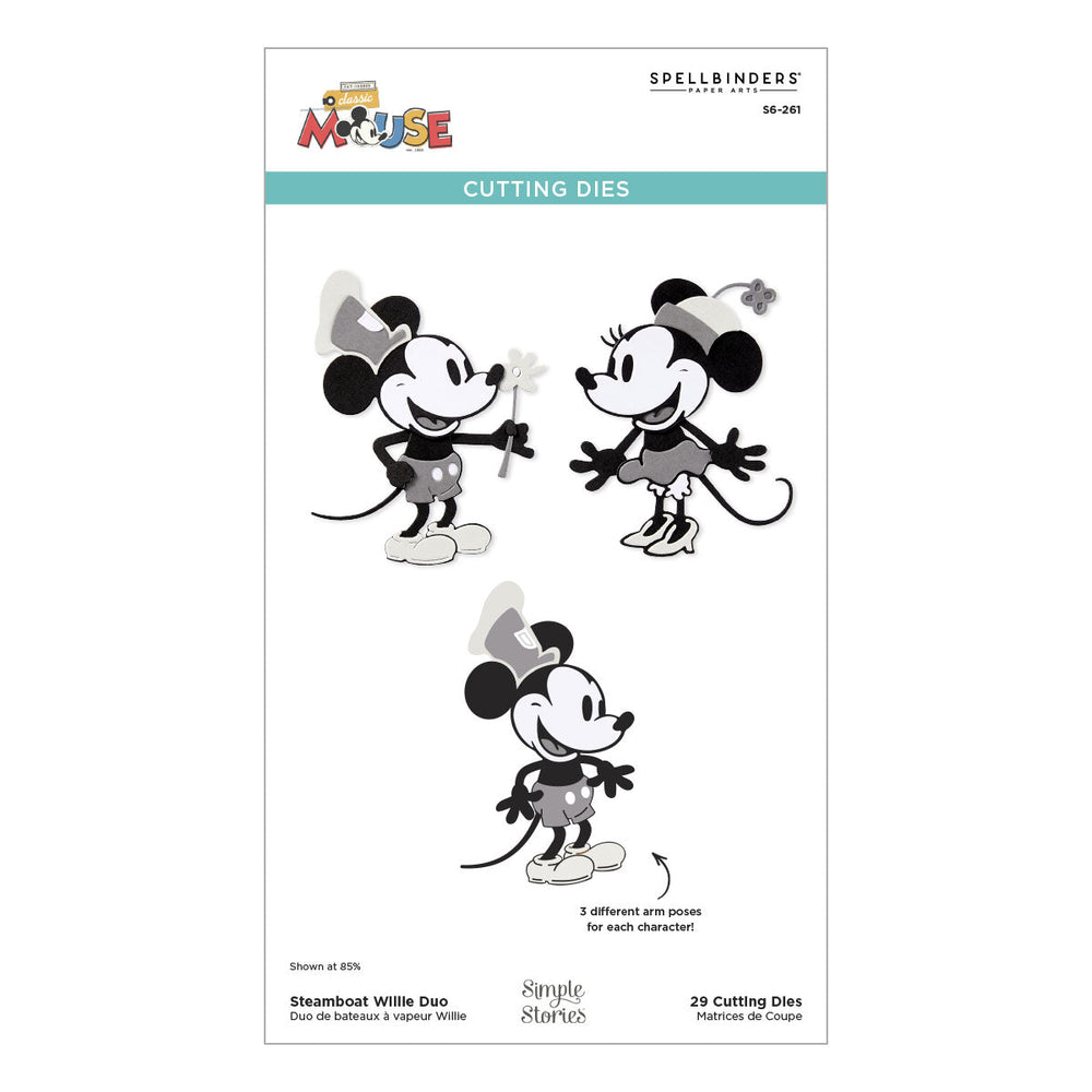 Steamboat Willie Duo Etched Dies