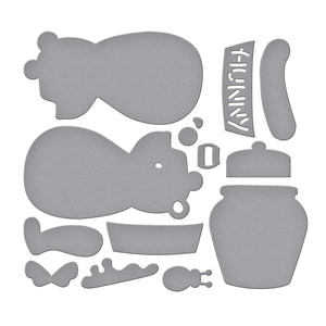 Stitched Classic Pooh Etched Dies