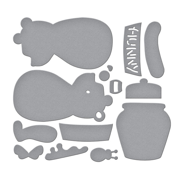 Stitched Classic Pooh Etched Dies