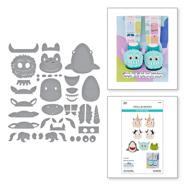 Exclusive - Cozy Toes Friends Stamp & Die Bundle