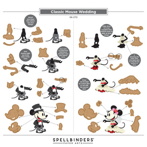 Classic Mouse Wedding Etched Dies