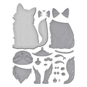 Big Cat Etched Dies from the Bibi's Cats and Pugs Collection by Bibi Cameron