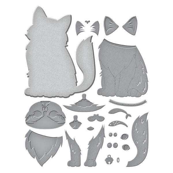 Big Cat Etched Dies from the Bibi's Cats and Pugs Collection by Bibi Cameron