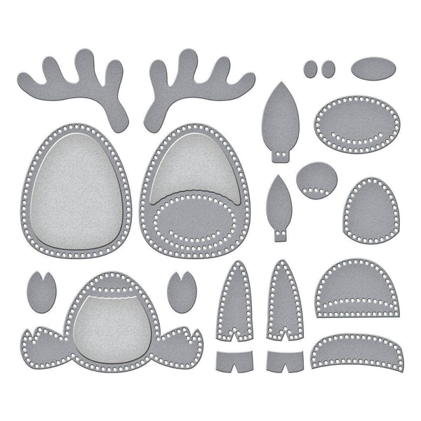 Felt Reindeer Etched Dies by Nichol Spohr