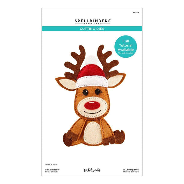 Felt Reindeer Etched Dies by Nichol Spohr