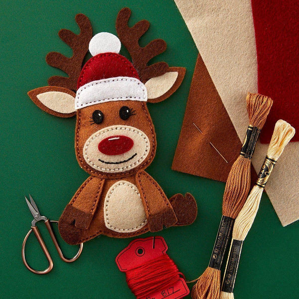 Felt Reindeer Etched Dies by Nichol Spohr