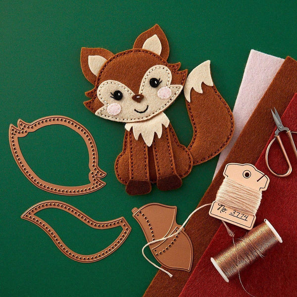 Felt Forest Fox Etched Dies by Nichol Spohr