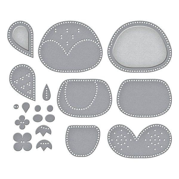 Felt Snowy Owl Etched Dies by Nichol Spohr