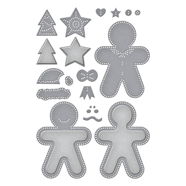 Felt Gingerbread Boy & Girl Etched Dies by Nichol Spohr