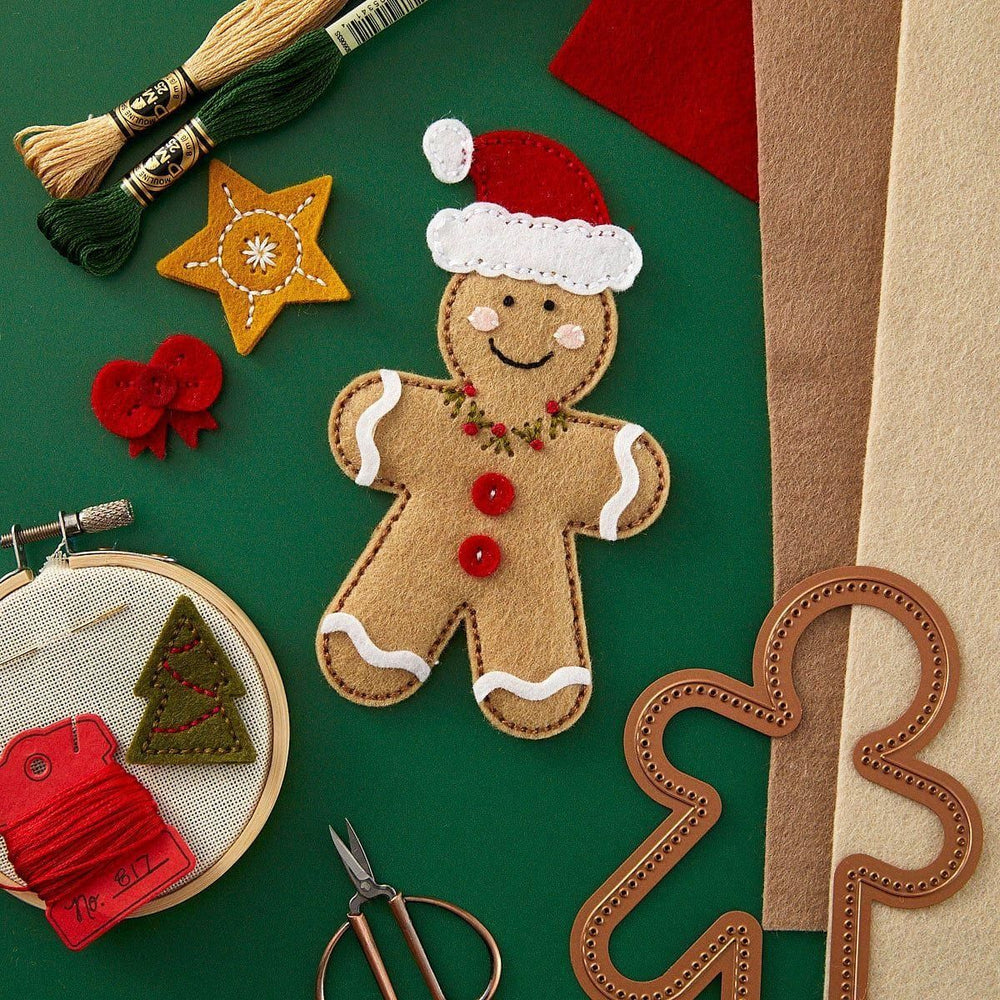 Felt Gingerbread Boy & Girl Etched Dies by Nichol Spohr
