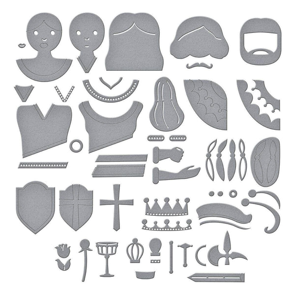 Reversible Royal Court Etched Dies by Jaycee Gaspar