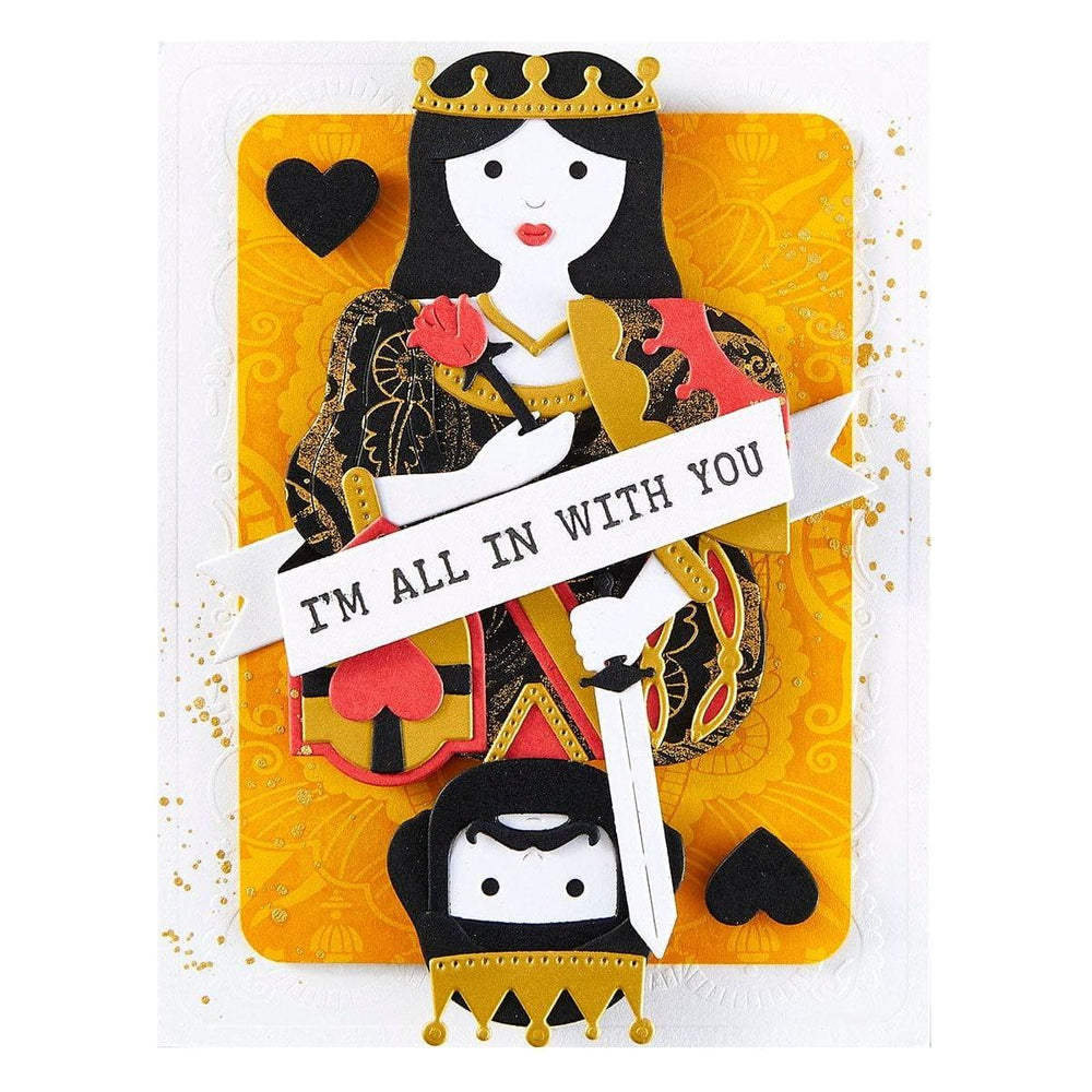 Reversible Royal Court Etched Dies by Jaycee Gaspar