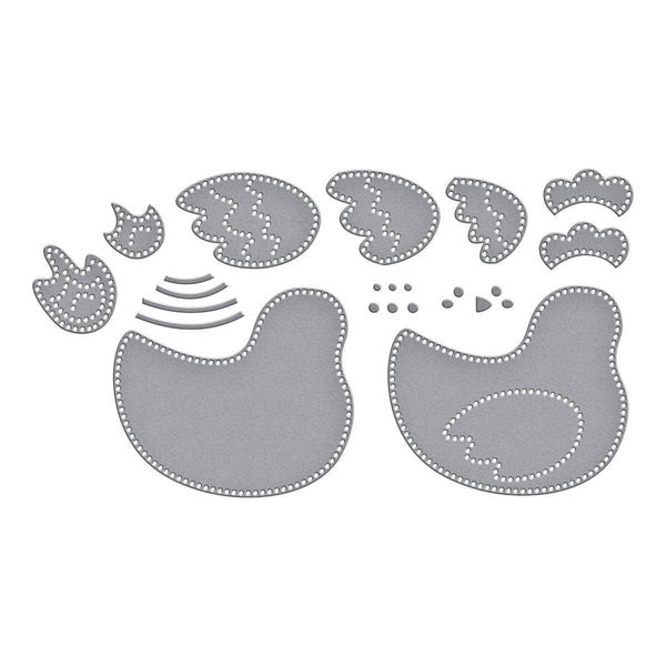 Felt Cozy Cluck Etched Dies by Nichol Spohr
