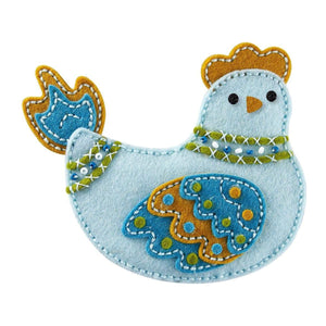 Felt Cozy Cluck Etched Dies by Nichol Spohr