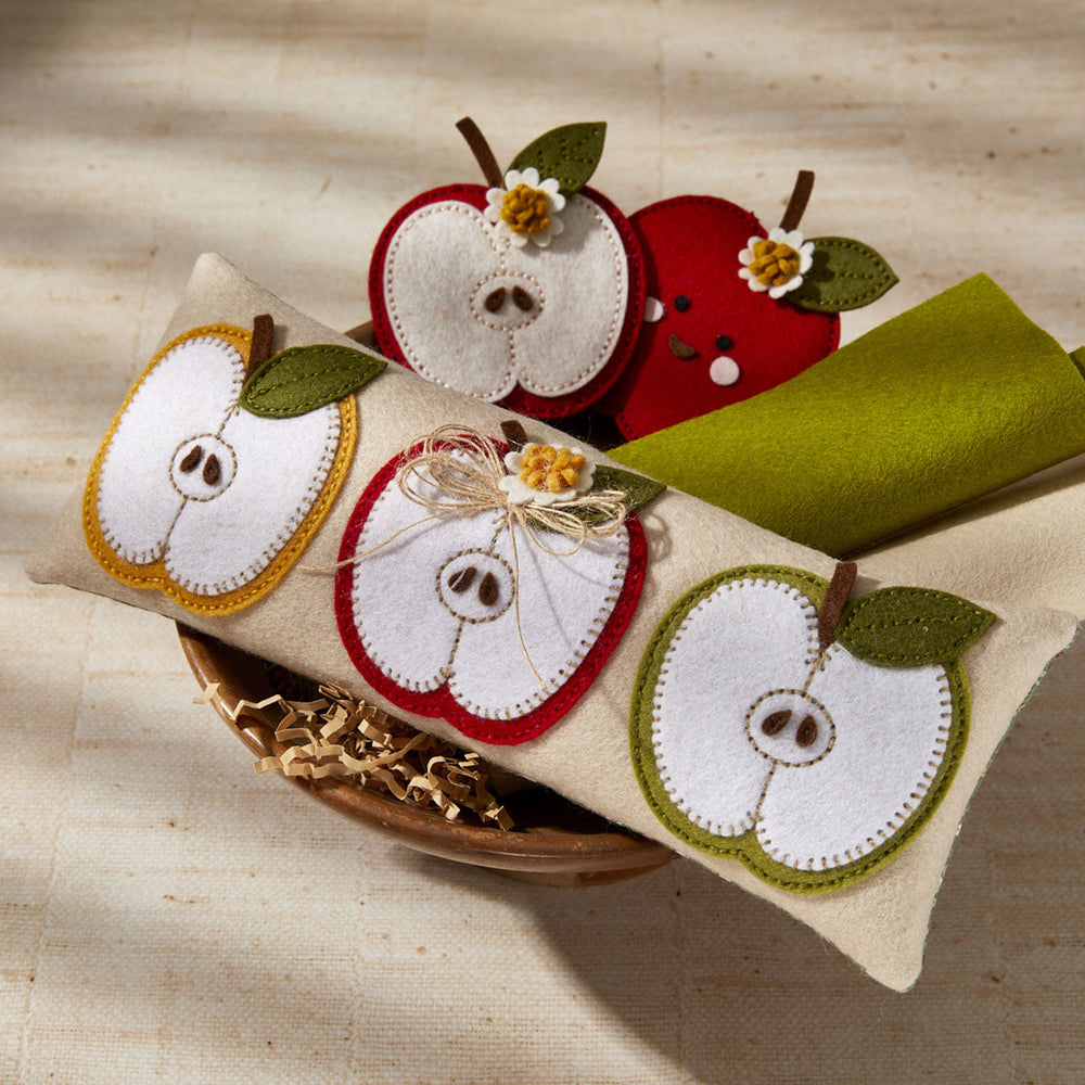 Felt Cheeky Apple Etched Dies by Nichol Spohr