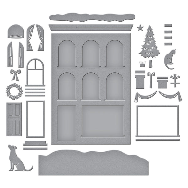 City Holiday Etched Dies by Yana Smakula