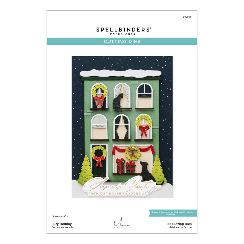 City Holiday Etched Dies by Yana Smakula