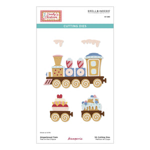 Gingerbread Train Etched Dies by Stamperia