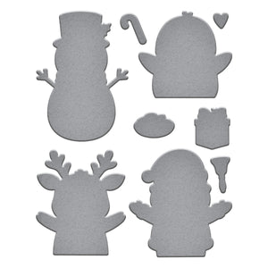 Christmas Hugs Stamp and Die Bundle by Simon Hurley