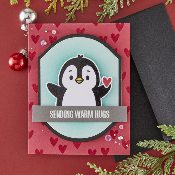Christmas Hugs Stamp and Die Bundle by Simon Hurley