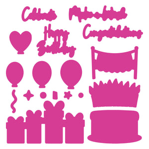Snarky Birthday Stamp & Die Bundle by Simon Hurley