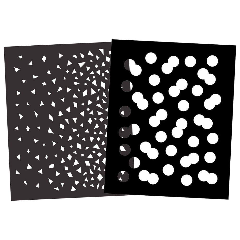 Confetti Stencil Pair