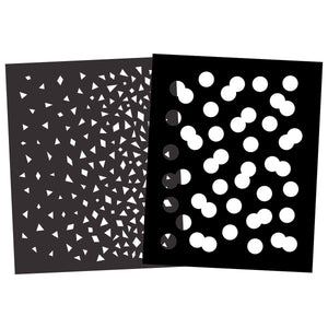 Confetti Stencil Pair