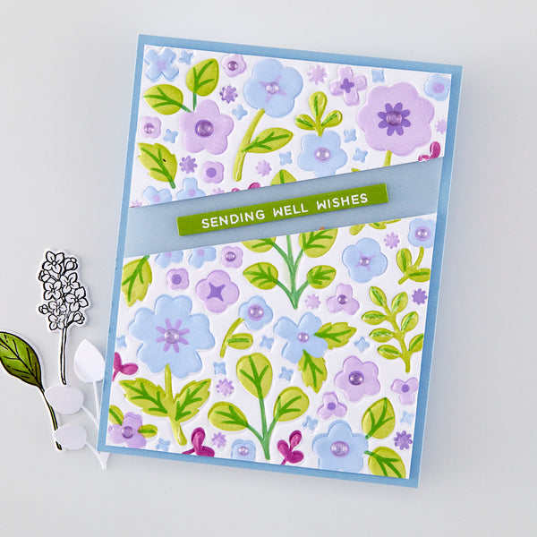 Meadow Blooms Die & Stencil Bundle