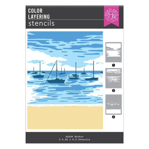 Color Layering Harbor Stencils