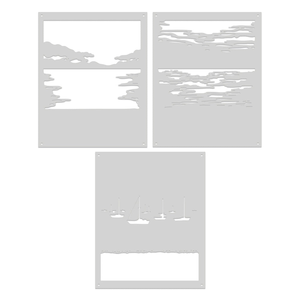 Color Layering Harbor Stencils