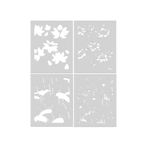 Lotus Field Layering Stencil Set