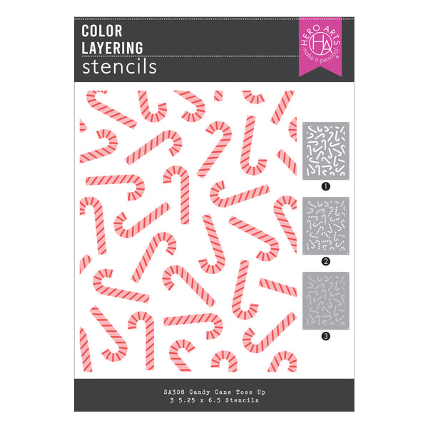 Candy Cane Toss Up Stencils