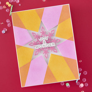 Modern Holiday Greetings Stamp & Cut Set