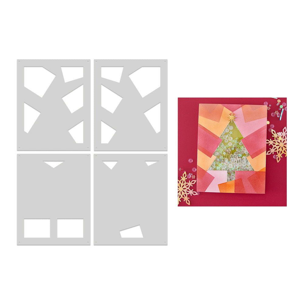 Color Layering Tree Stencils