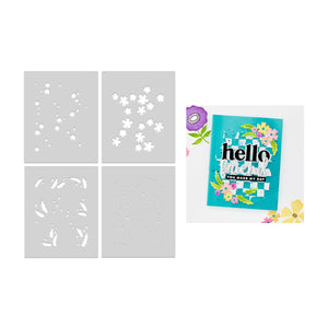 Bitty Floral Layering Stencils