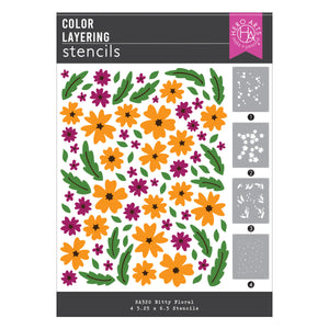 Bitty Floral Layering Stencils