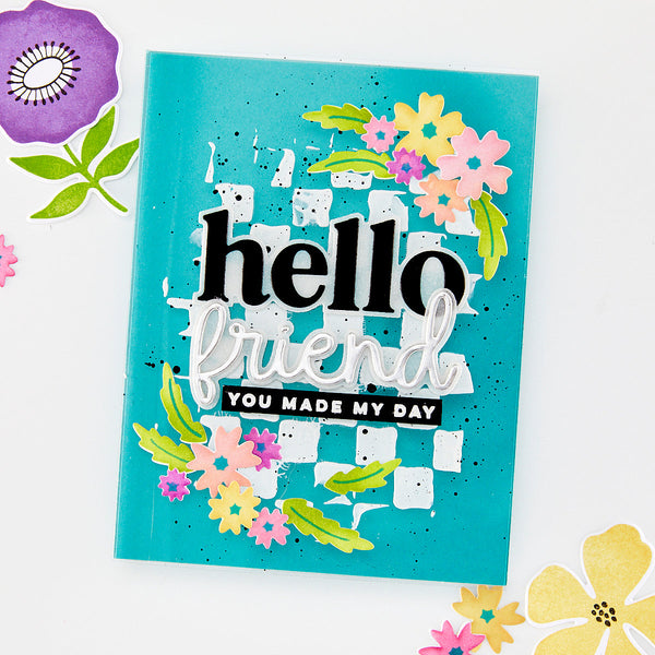 Bitty Floral Layering Stencils