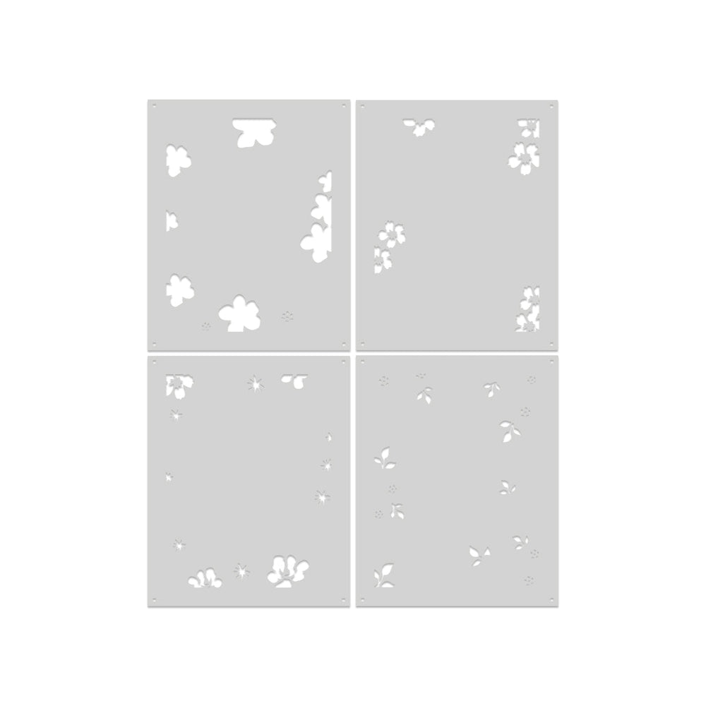 Floral Frame Layering Stencil Set