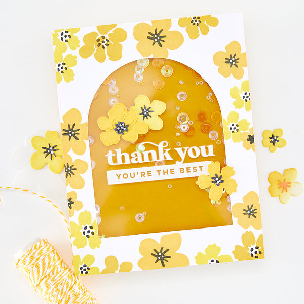 Floral Frame Layering Stencil Set