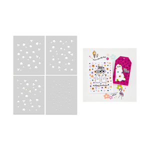 Flower Power Layering Stencil Set