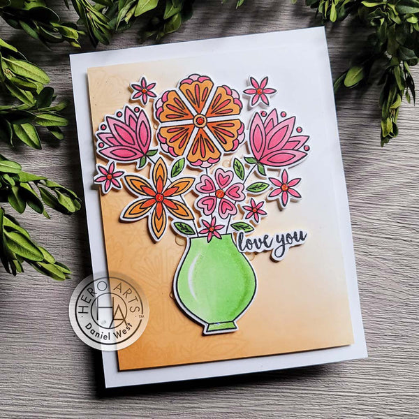 Hero Arts - Flower in Vase Bundle