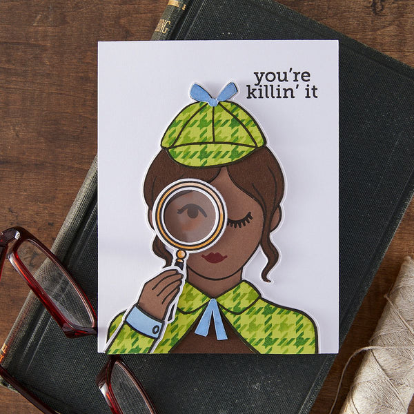 Hero Arts Miss Detective Stamp Set