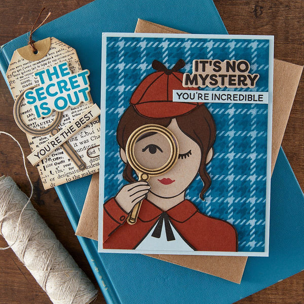 Hero Arts Miss Detective Stamp & Cut Set