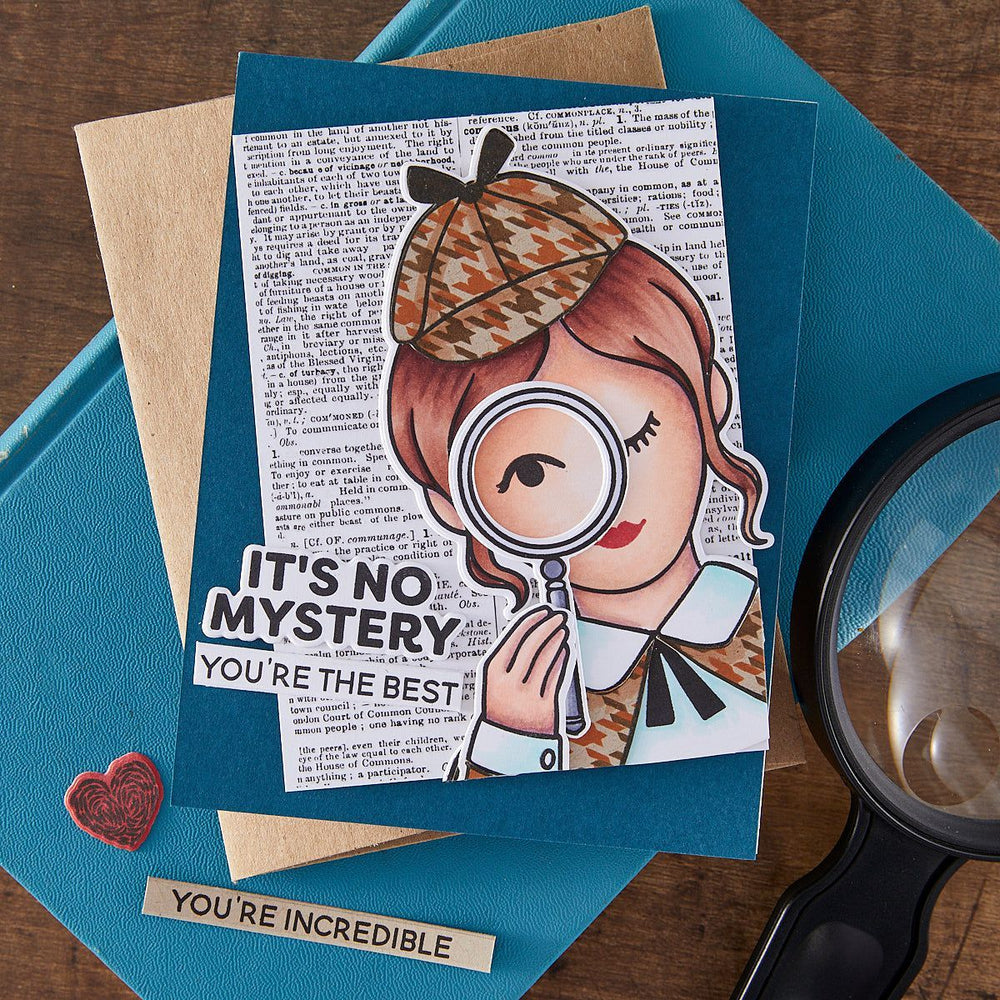Hero Arts Miss Detective Stamp & Cut Set