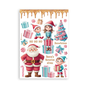 Stamperia Candy Christmas Washi Sheets