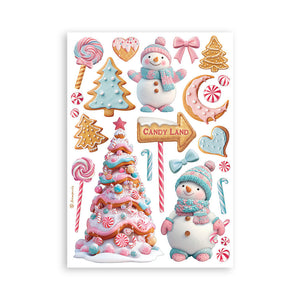Stamperia Candy Christmas Washi Sheets