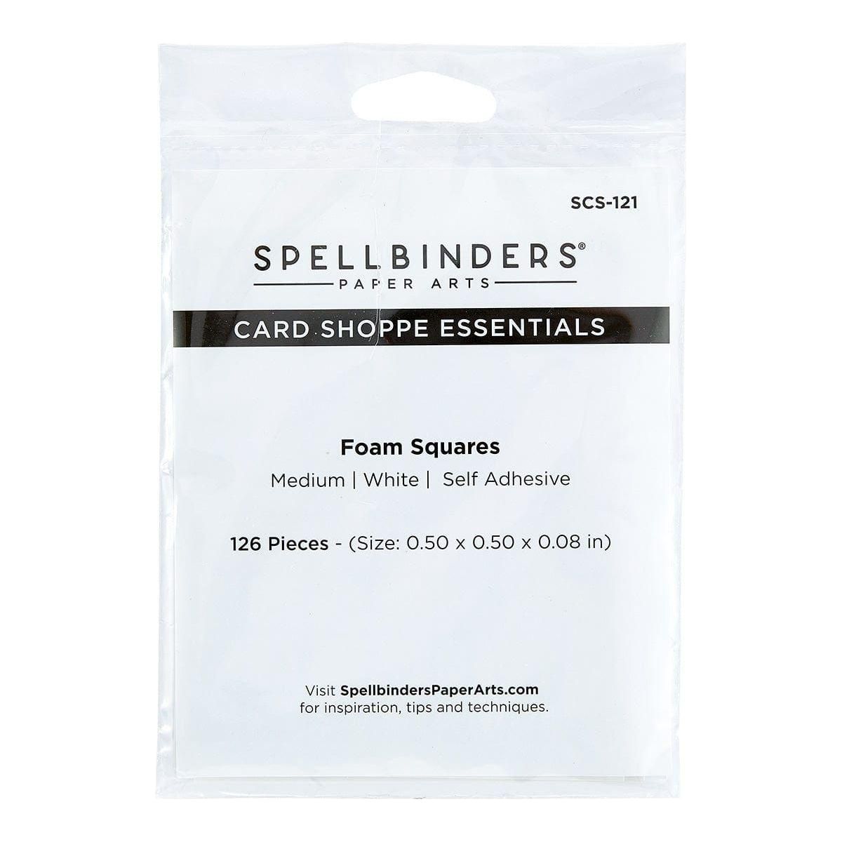 White Foam Adhesive Squares Medium 1/2 IN