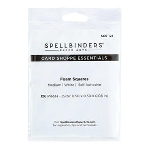 White Foam Adhesive Squares Medium 1/2 IN